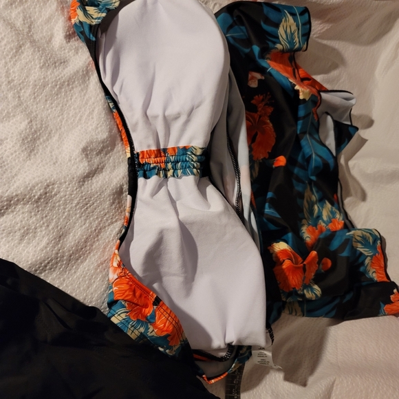 NWOT MODEST tankini floral boyshort tummy control swim suit bathing - Picture 11 of 11